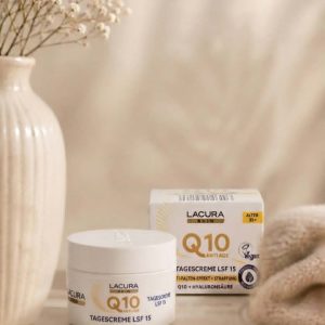 ​Aukštos kokybės vokiškas dieninis veido kremas Lacura Skin Q10