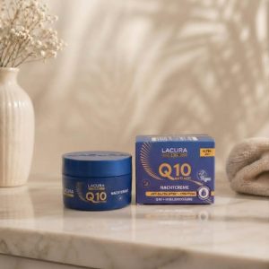 ​Aukštos kokybės vokiškas naktinis veido kremas Lacura Skin Q10