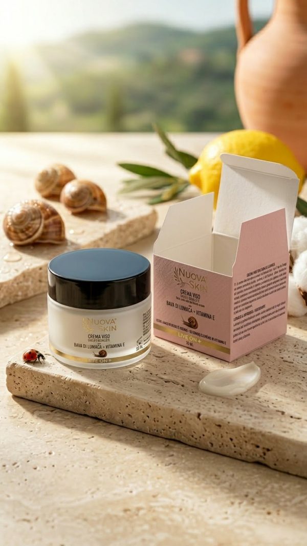 ​Nuova Skin veido kremas su sraigių gleivėmis ir hiualuronu (50 ml)